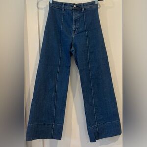 Pistola Penny Pintuck High-Rise Wide-Leg
Ankle Jeans